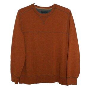G.H. BASS & CO brown, burnt orange heavier weight sweatshirt men's size L